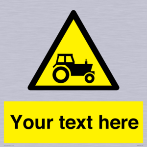 Custom warning farm machinery